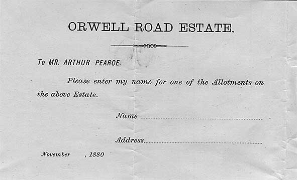 Ipswich Historic Lettering: FLS ballot paper 1880