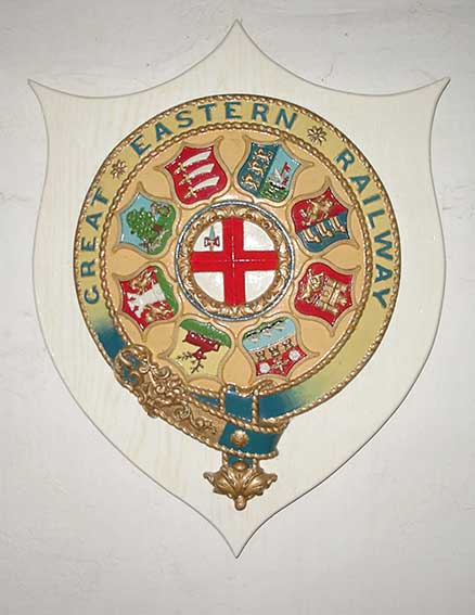 Ipswich Historic Lettering: GER armorial