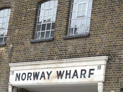 Ipswich Historic Lettering: Norway Wharf