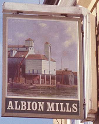 Ipswich Historic Lettering: Albion Mills small