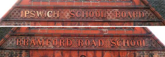 Ipswich Historic Lettering: Bramford Road School 3