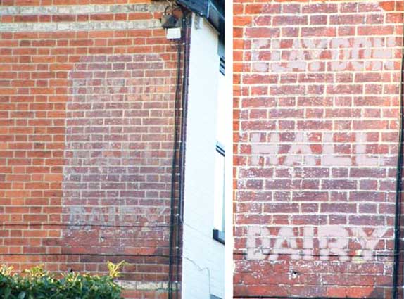 Ipswich Historic Lettering: Claydon Hall Dairy 4