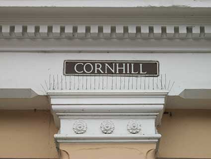 Ipswich Historic Lettering: Cornhill street sign