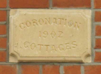 Ipswich Historic Lettering: Coronation Cottages 2