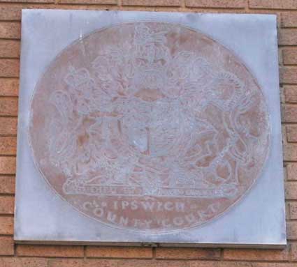 Ipswich Historic Lettering: Arcade Street Court crest