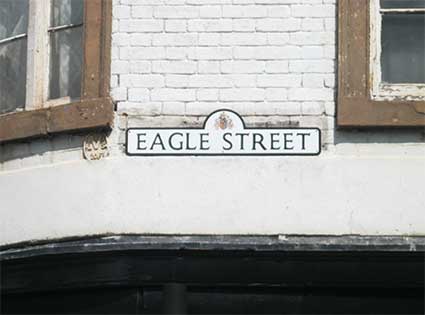 Ipswich Historic Lettering: Eagle St sign 2