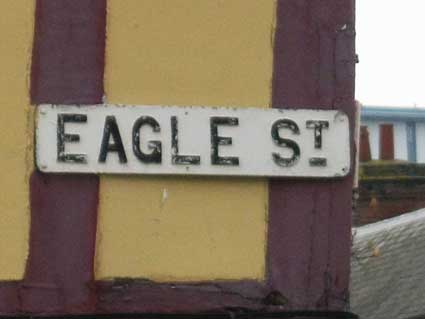 Ipswich Historic Lettering: Eagle St sign