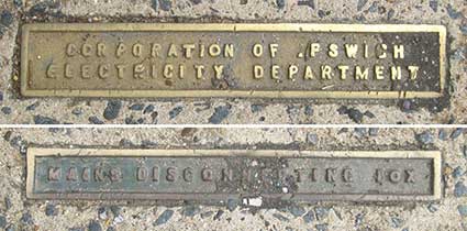 Ipswich Historic Lettering: Electricity cover 2