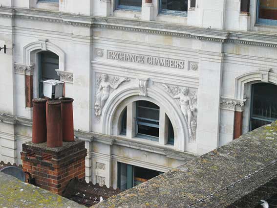 Ipswich Historic Lettering: Exchange Chambers 6