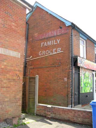 Ipswich Historic Lettering: Family Grocer 1