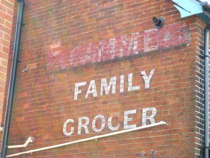Ipswich Historic Lettering: Family Grocer 2