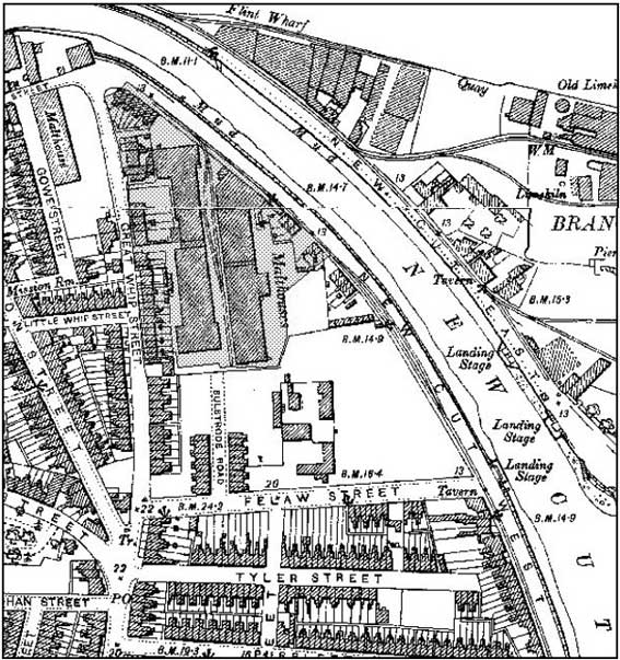 Ipswich Historic Lettering: Felaw map 6