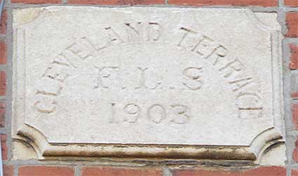 Ipswich Historic Lettering: Cleveland Terrace FLS 2
