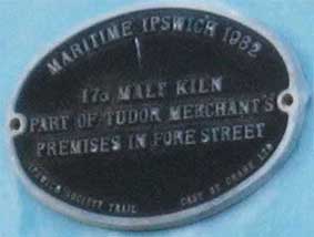 Ipswich Historic Lettering: Isaac Lord maltings plaque