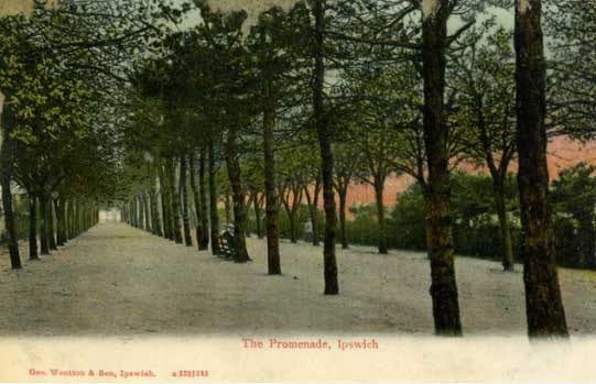 Ipswich Historic Lettering: Promenade, Island 1900