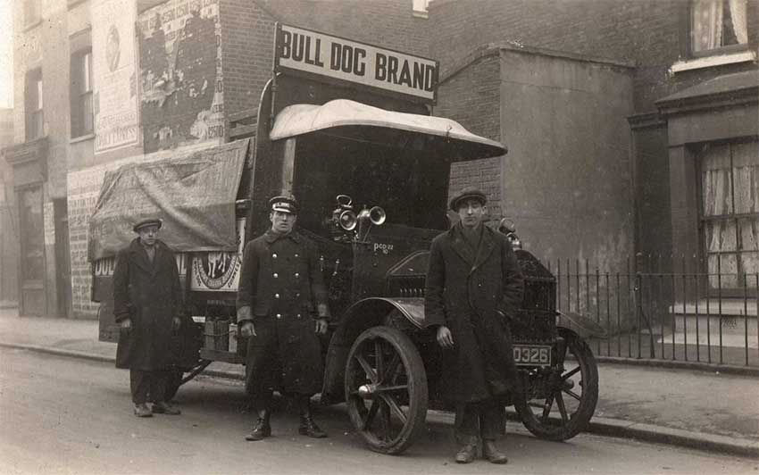 Ipswich Historic Lettering: King X, Bull Dog Brand lorry