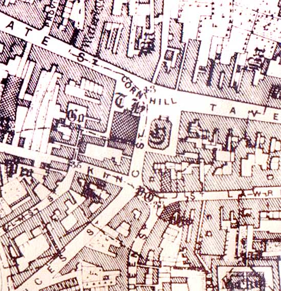 Ipswich Historic Lettering: King Street map 1867