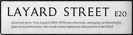 Ipswich Historic Lettering: Layard Street sign