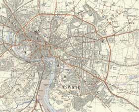 Ipswich Historic Lettering: map 1937 thumb