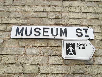 Ipswich Historic Lettering: Museum Street sign