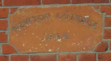 Ipswich Historic Lettering: Newton Cottages 2