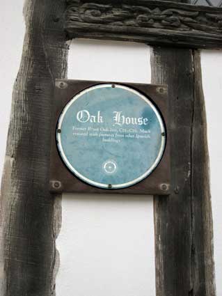 Ipswich Historic Lettering: Oak House plaque