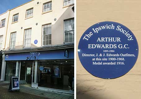Ipswich Historic Lettering: Arthur Edwards plaque