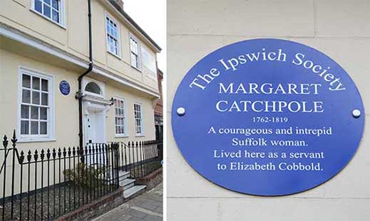 Ipswich Historic Lettering: Margaret Catchpole plaque