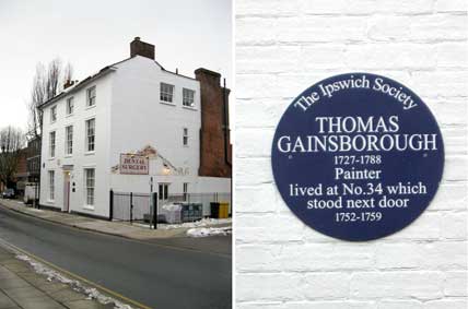 Ipswich Historic Lettering: Gainsborough plaque