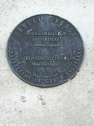 Ipswich Historic Lettering: Orwell Bridge plaques