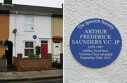 Ipswich Historic Lettering: Saunders plaque