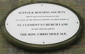 Ipswich Historic Lettering: St Clements Ch La plaque