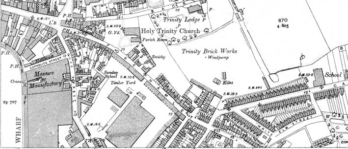 Ipswich Historic Lettering: Plough Street map 1