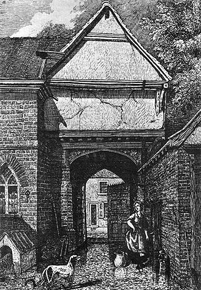 Ipswich Historic Lettering: Pykenham's gatehouse 1845