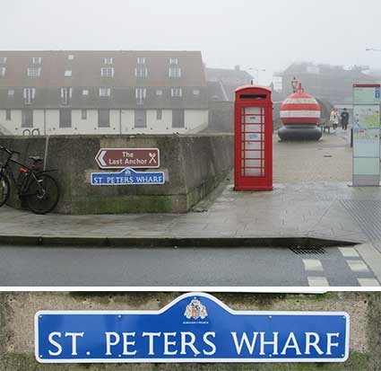 Ipswich Historic Lettering: St Peters Wharf nameplate