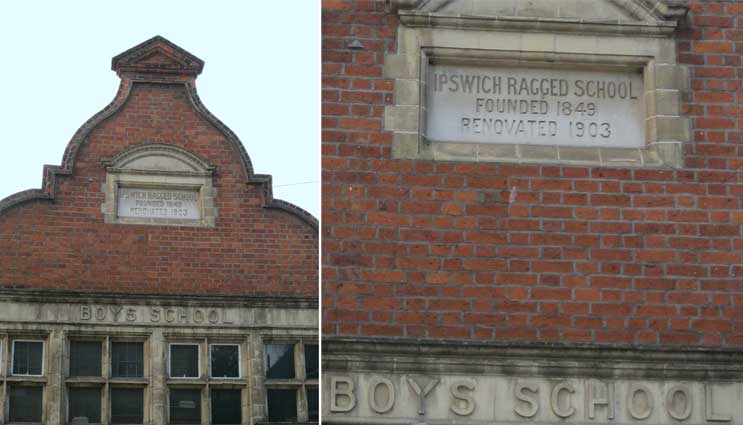 Ipswich Historic Lettering: Boys' Ragged School 2