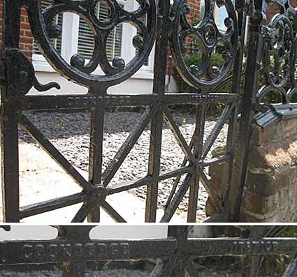 Ipswich Historic Lettering: Cocksedge gate