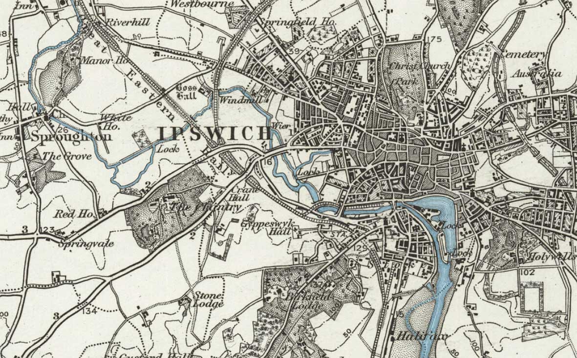 Ipswich Historic Lettering: River Orwell 1896