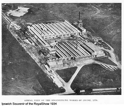 Ipswich Historic Lettering: Crane aerial view