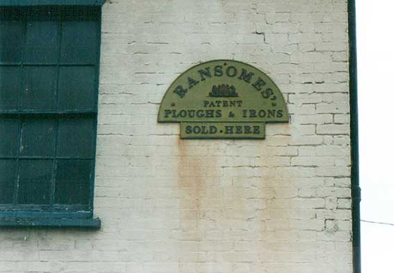 Ipswich Historic Lettering: Ransomes sign 2001