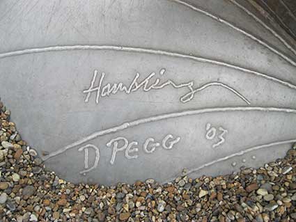 Ipswich Historic Lettering: Aldeburgh: Maggi Hambling 2011