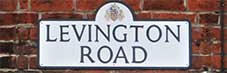 Ipswich Historic Lettering: Levington Road nameplate small