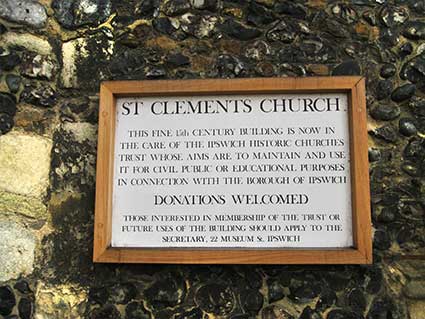 Ipswich Historic Letering: St Clement 9