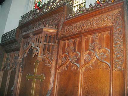 Ipswich Historic Letering: St Clements reredos 3