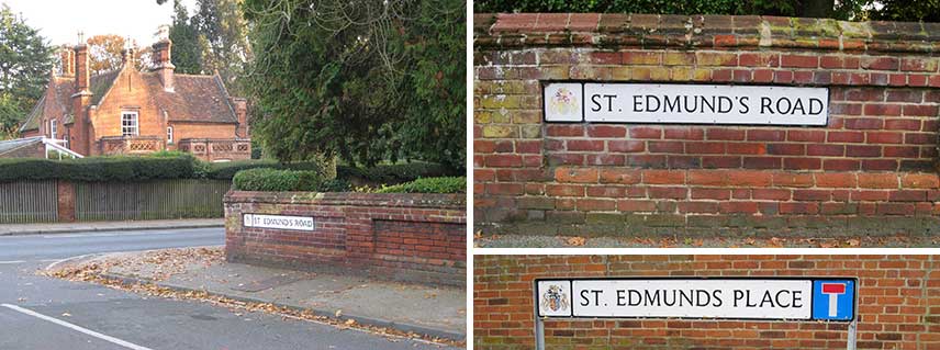 Ipswich Historic Lettering: St Edmunds Rd sign