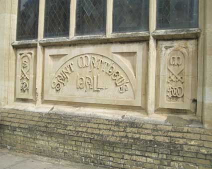 Ipswich Historic Lettering: St Mathew's Hall 10