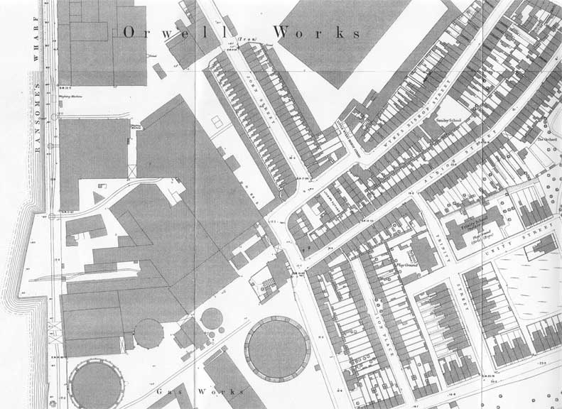 Ipswich Historic Lettering: Wykes Bishop map