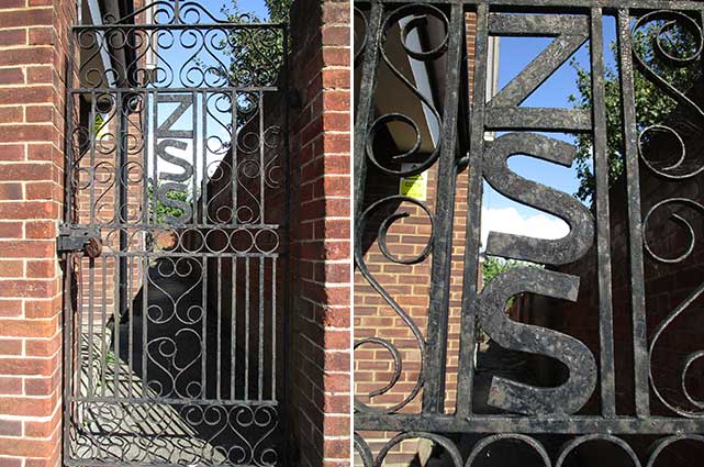Ipswich Historic Lettering: Zoar Chapel gate