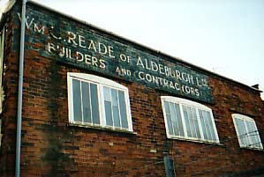 Ipswich Historic Lettering: Aldeburgh: Wm.C. Reade