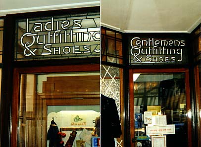 Ipswich Historic Lettering: Aldeburgh: Gents outfitters